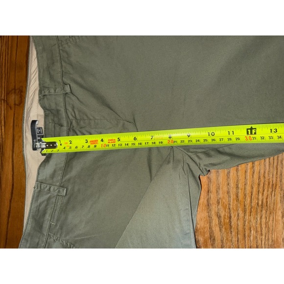 Vince Olive Green Slim Tapered Chino Pants Womens Size 8 Stretch Cotton Trousers - Picture 4 of 8